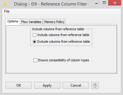 Reference Column Filter