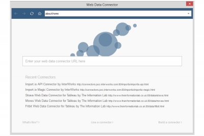 Web Data Connector - New features in Tableau 9.1 Web Data Connector - New features in Tableau 9.1