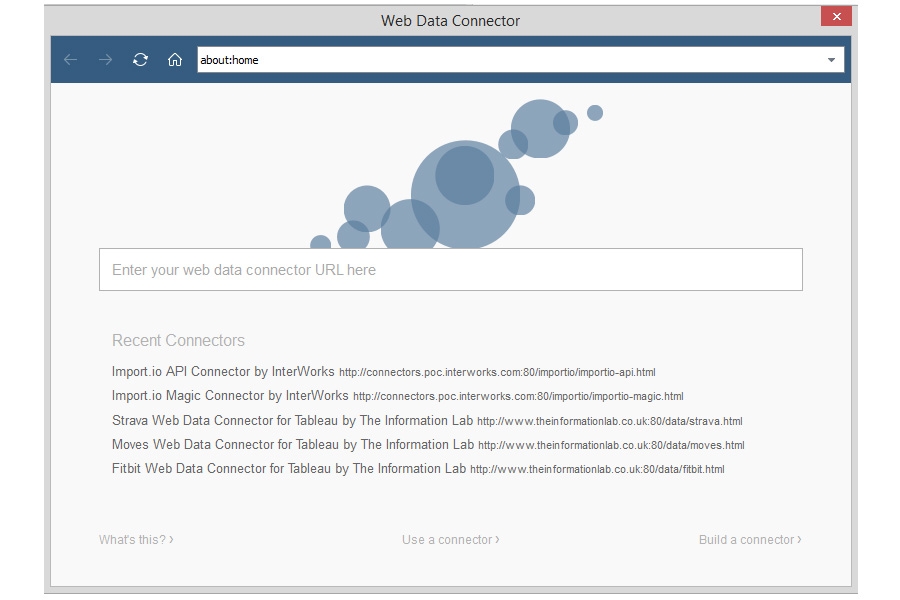 Web Data Connector - New features in Tableau 9.1 Web Data Connector - New features in Tableau 9.1